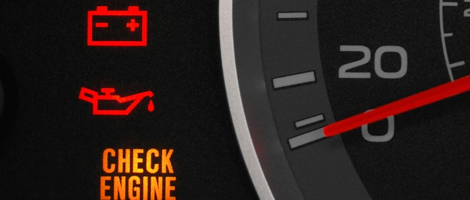 Battery or Check Engine Light Turns On